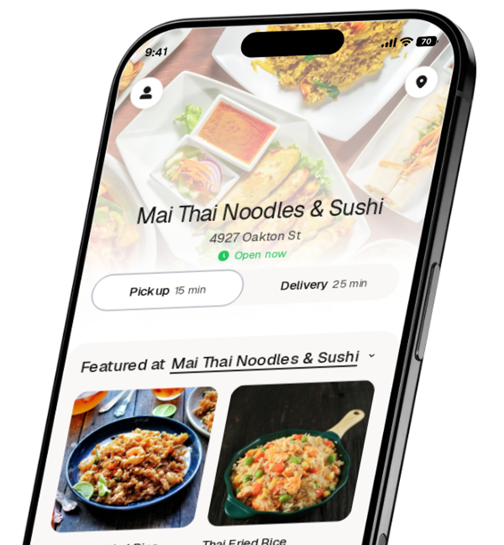 Mai Thai Noodles & Sushi app preview