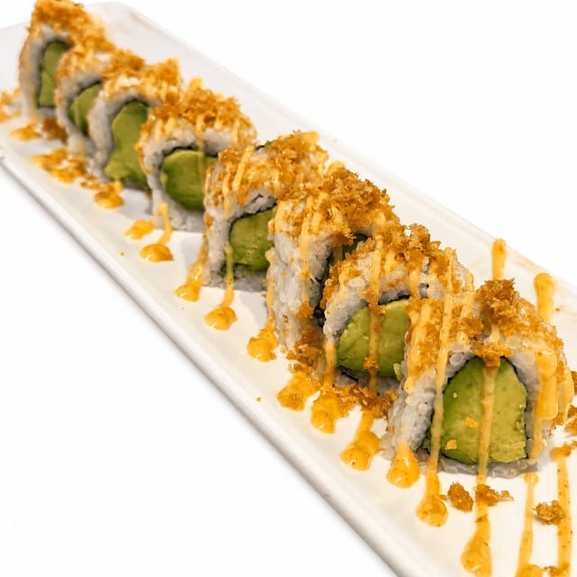 Crunchy Spicy Avocado Roll.