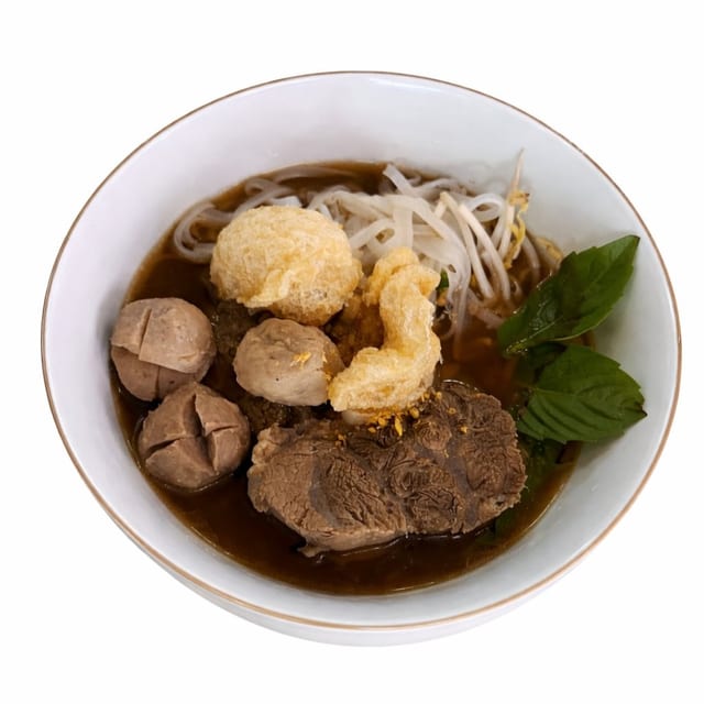 Thai Boat Noodles with Braised Beef Short Ribs.