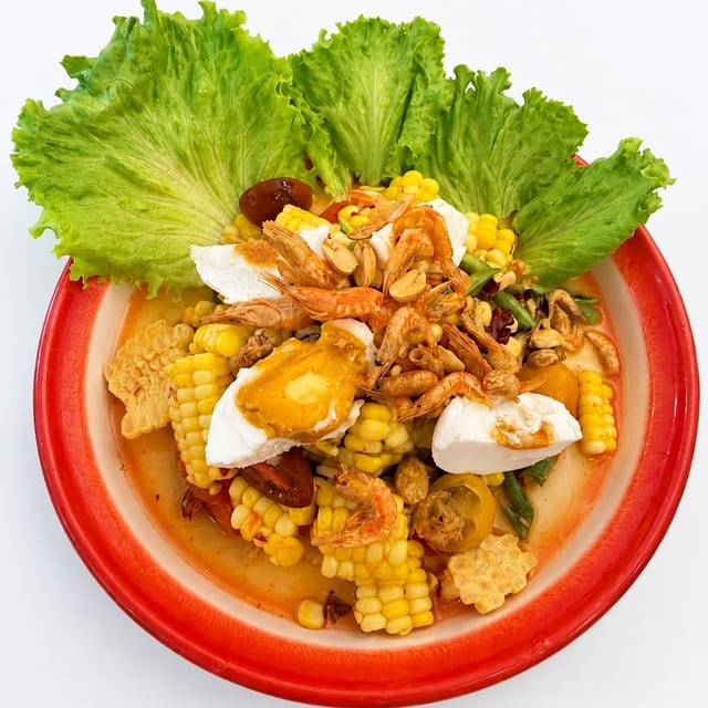 Corn & Salted Egg Papaya Salad.