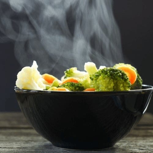 Steamed Vegetables.