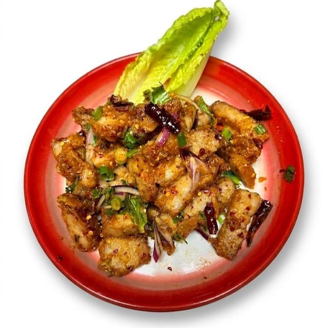 Crispy Pork Larb.