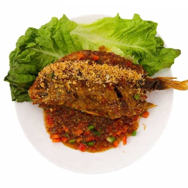 Sweet & Sour Crispy Fish with Rice.